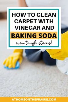 how to clean carpet with vinegar and baking soda