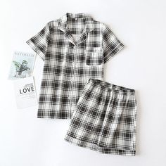 The Plaid Shorts Set Original Pajamas is one of our cutest sets! It´s formal, comfortable and soft! We are passionate about fabric and textile materials and have thus created the best, most comfortable yet practical line of pajamas fit for both men and women. This loungewear is all you need to help relax at home. They are soft and easy to touch which projects versatility and effortless grace in every step you take. Made to make you feel good, each of our Original Pajamas is an expression of our Lounging Outfit, Body Condition, Every Step You Take, Grey Plaid, Cute Sets, Plaid Shorts, Pink Plaid, Knitting Materials, Shorts Set