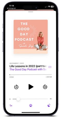 the good day podcast on an iphone