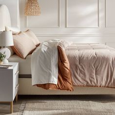 Full/queen Mini Gingham Comforter And Sham Set Camel - Threshold™: Cotton Weave, Midweight Fabric, 3-piece Set : Target Gingham Comforter, Orange Throw Pillows, Simply Shabby Chic, Sanctuary Bedroom, Comforter Bedding Sets, Memory Foam Mattress Topper, Pillow Fort, Foam Mattress Topper, Hearth And Hand