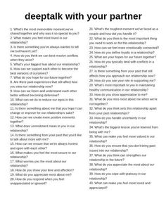 Pillow Talk Questions For Couples, Fun Relationship Questions, Romantic Date Night Ideas, Deep Talks, Cute Date Ideas