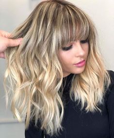 Ombre Hair With Fringe, Ash Brown Hair With Highlights, Blond Pony, Brown Hair Inspiration, Summer Blonde Hair, Blonde Bangs, Brown Hair With Blonde Highlights, Balayage Hair Blonde