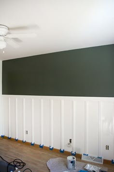 This dark green board and batten wall is easy to make and will turn any wall into a show stopper! Young House Love, Sopot, Nursery Baby Room, Board And Batten, Create Diy, Big Boy Room, Accent Walls