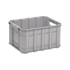 a large gray container with five stars above it