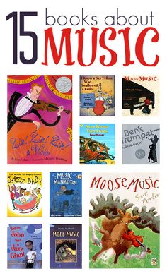 there are many books about music on this page, including children's book covers