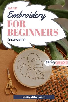 embroidery for beginners flowers hand embroidery pattern book by picky stitch and picky stitch