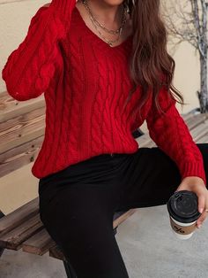 Item ID:JU18575Composition:100% PolyesterMaterial:PolyesterDetails:TwistPatterned:Solid colorSheer:NoCollar Style:V-neckSeasons:AllCare Instructions:Hand WashStyle:CasualFabric Elasticity:Micro ElasticityPrinting Type:No PrintingWeaving Method:Knit Fabric There maybe 1-2 cm deviation in different sizes, locations and stretch of fabrics. Size chart is for reference only, there may be a little difference with what you get. There are 3 kinds of elasticity: High Elasticity (two-sided stretched), Med Junior Hoodies, Layers Outfit, Tank Outfit, Cardigan Crop, Cold Shoulder Sweater, Red Sweater, Round Neck Sweaters, Crochet Clothing, Plus Size Maxi Dresses