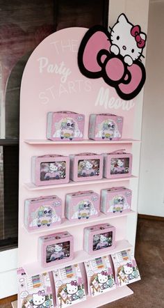 the hello kitty store has many items on display