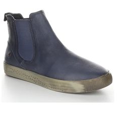 Some Very Minor Marks On The Elastic Section. Casual Blue Slip-on Boots, Blue Leather Low-top Boots, Blue Low-top Leather Boots, Casual Blue Leather Boots, Blue Casual Slip-on Boots, Fly London Boots, Fly London Shoes, London Shoes, Chelsea Ankle Boots