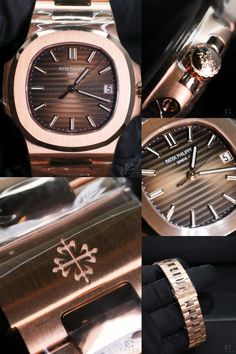 Patek Philippe Rose Gold, K Rose, Mens Fashion Watches, Luxury Watches For Men, Nautilus, Patek Philippe, 25th Anniversary