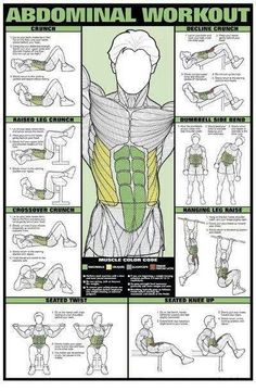 a poster with instructions on how to do the back and shoulder exercises for women in different positions