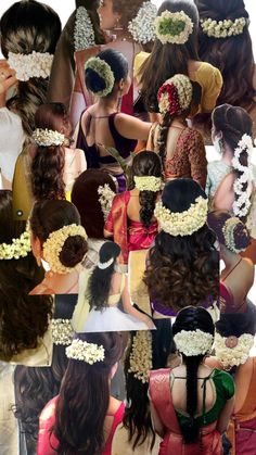 #onam Hairstyles For Long Hair Function, Wedding Hairstyles Indian Traditional, Onam Hairstyle, Hair For Saree, Hairstyles For Saree Look, Indian Hair Style, Hairstyle With Saree, Mehndi Hairstyle, Front Hair Styles Easy