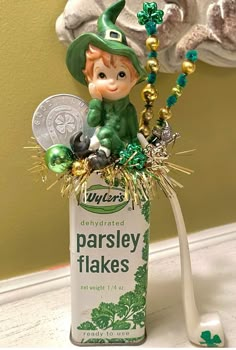 a st patrick's day decoration in a bottle