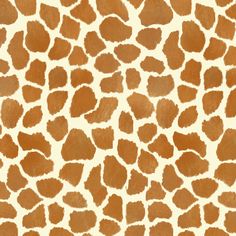 a giraffe print pattern in brown and white