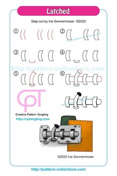 the instructions for how to draw an automatic sewing machine with pictures and text on it