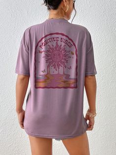 Mauve Purple, Drop Shoulder Tee, Women T Shirts, Men's Beauty, Style Board, Half Sleeve, Amazing Products, Half Sleeves, Drop Shoulder