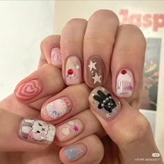 Douyin Nails, Mood Art, Makeup Nails Designs, Hello Nails, Baby Nails, Nail Design Inspiration, Pretty Gel Nails, Really Cute Nails, Soft Nails