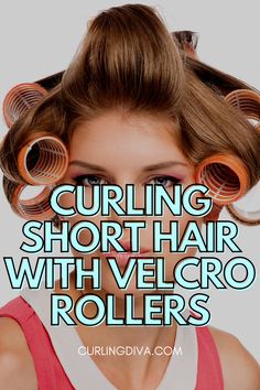 Short hair doesn’t have to be short on style. One totally under-appreciated beauty tool is the velcro roller. Velcro  rollers are inexpensive and come in different sizes that will fit any hair length, even your short hair! Whether you want to add volume or have fun, funky curls, you’ll find success without damaging your hair. Stop selling yourself short and check out these tips on how to use velcro rollers on short hair. #curls Rollers On Short Hair, Curling Short Hair, Using Hot Rollers, Velcro Rollers, Volume Curls, Fall Hair Color Trends, How To Curl Short Hair, Fall Hair Cuts, Fall Hair Color For Brunettes