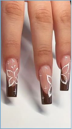 32 Brown Nail Designs Brown Nail Ideas, Cute Fall Nail Designs, Brown Nail Designs, Brown Nail Art, Checkered Nails, Quick Nail Art, Brown Nail, Fall Nail Ideas, Brown Nails Design