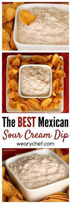 the best mexican sour cream dip recipe