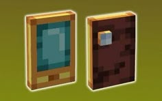 two different types of electronic devices are shown in this screenshot from the video game minecraft