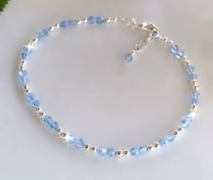 Anklets Jewelry, Crystal Anklet, Something Blue Wedding, Accessories Boho, Swarovski Crystal Bracelet, Crystal Bangle