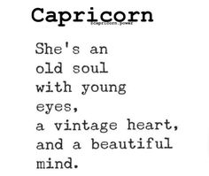 the caption for capricorn is shown in black and white