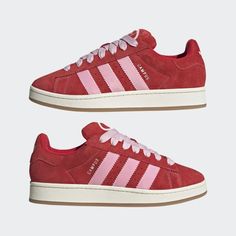 adidas Campus 00s Shoes - Red | Unisex Lifestyle | adidas US Pink Footwear, Campus 00s Shoes, 00s Shoes, Adidas Campus Shoes, Campus Adidas, Adidas Campus 00s