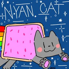 Nyan Cat 2000s Scene, Space Icons, Nostalgic Art