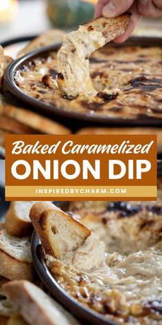 Try this rich and creamy Caramelized Onion Dip recipe for your next game day! Learn how to make baked caramelized onion dip for the ultimate Super Bowl party food idea. Save this perfect addition to your game day menu, offering a delicious, crowd-pleasing flavor! Recipe For Cold Weather, Baked Dip Recipes, Party Appetizer Dips, Yummy Appetizers Parties, Onion Dip Recipe, Dip Recipes Appetizers, Caramelized Onion Dip, Onion Dip, Bowl Food