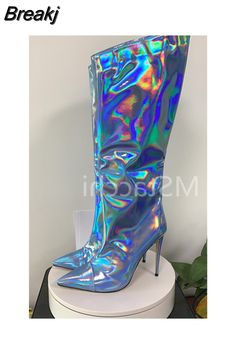 Boots For Woman, Womens High Boots, Stiletto Boots, Pink Heels, Dream Shoes, Stage Outfits, Party Shoes, Knee High Boots, High Boots