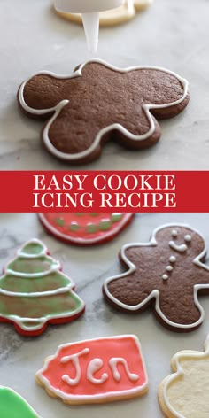 easy cookie icing recipe for christmas cookies