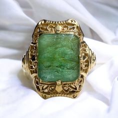 Reposhing This Item I Purchased From @Templeofamara_. Loved It, But Ready To Rotate For Something New. Questions? Leave A Comment Below! Vintage Emerald Jewelry With Vvs Clarity, Ruby Engagement Ring Gold, Antique Emerald Ring, April Birthstone Ring, Estate Jewelry Rings, Vintage Gold Engagement Rings, Gold Bracelet For Women, Emerald Pendant, Antique Engagement