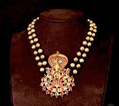 Nagaram Pendant, Bride Collection, Ruby Jewellery, Gold Bangles For Women, New Gold Jewellery Designs, Red Ring