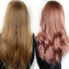 Copper Rose Gold Hair, Rose Gold Hair Balayage, Rose Gold Hair Blonde, Rose Gold Hair Dye, Rose Gold Balayage, Red Balayage, Color Formulas, Hair Gloss