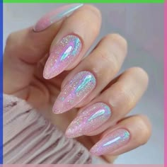 Irradecent Nail Designs, Irredecent Nail Designs, Iridescent Nail Designs, Irridecent Design Nails, Opal Nail Designs, Pink Iridescent Nails, Opalescent Nails, Irridescent Nails, Nails Iridescent