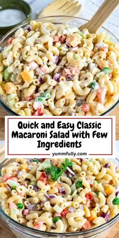 What better to bring to a potluck or picnic than a classic Macaroni Salad? This recipe uses a surprise ingredient that makes the dressing extra special and the salad one everyone will surely enjoy. You can make it ahead, it tastes even better the day after! Easy Macaroni Salad, Classic Macaroni Salad, Easy Macaroni, Macaroni Salad Recipe, Fresh Salad Recipes, Salad Dishes, Small Pasta, Best Salad Recipes, Ground Beef Recipes For Dinner