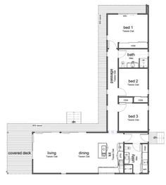 the floor plan for a two story house