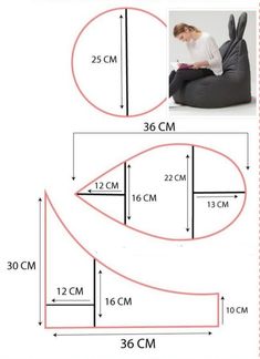 the size and measurements of an inflatable bean bag chair for adults to sit on