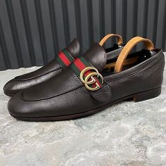 ad eBay - GUCCI Donnie Double GG Web Loafer Brown Leather 8.5 G or 9 US or 42.5 EUR - Buy Now, click the link (eBay) Men Clothing, Shoes Men, Mens Casual Shoes, In Style, Buy Now, Brown Leather, Casual Shoes, Shoes Mens, Men's Shoes