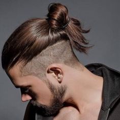 Man Bun Undercut, Viking Haircut, Trendy Mens Hairstyles, Hair References, Man Bun Hairstyles, Undercut Long Hair, Trendy Mens Haircuts