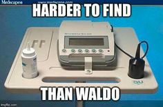 an electronic device with the words harder to find than waldo