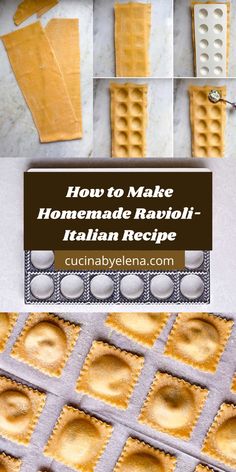 how to make homemade ravioli - italian recipe with step by step instructions and pictures