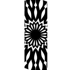 an abstract black and white design on a white background