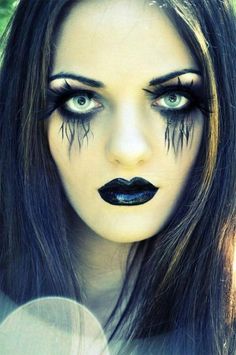 Maquillaje Dark, Gothic Make Up, Styl Goth, Makeup Zombie, Ideas Maquillaje