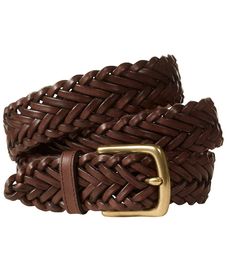 Men's Essential Braided Leather Belt | Belts at L.L.Bean Formal Woven Leather Belt, Classic Braided Leather Belt, Classic Woven Leather Belt, Braided Leather Belt, Belt Men, Cloth Belt, Belt Brown, Mens Braids, Cool Braids