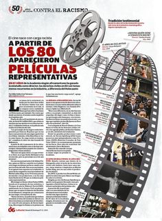 an advertisement for the film festival in spanish, with pictures of people and films on it