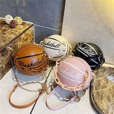 Weiyinxing women pu leather basketball bag 2023 new ball purses for teenagers circular shoulder bags female crossbody chain bag – weiyinxing Purses For Teenagers, Basketball Purse, Brand Purses, Pink Basketball, Basketball Bag, Purse Collection, Basketball Wallpaper, Purple Backpack, Crossbody Handbags