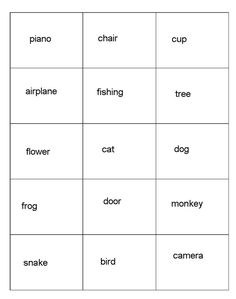 the words in this worksheet are for children to learn