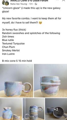 the instructions for how to make a ceramic mug